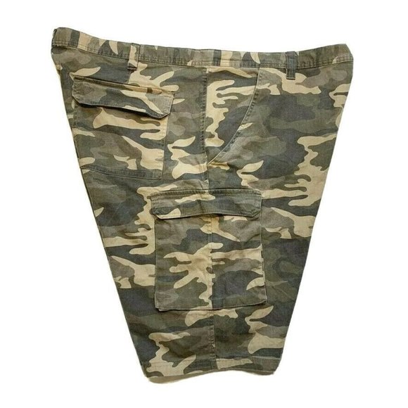 Lincoln Outfitters Camo Cargo Shorts Men 50 Stretch Relaxed Outdoor Hunt NEW Y2K - Picture 3 of 11